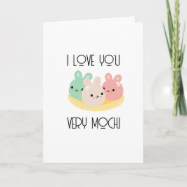 I Love You Very Moochi Valentine's Day Card Kaart