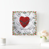 I love you vierkante klok (Huis)