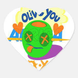 I Love You XOXO mooie verbazingwekkende Grafische Hart Sticker