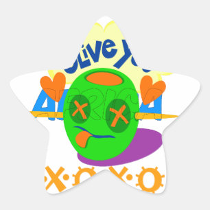 I Love You XOXO mooie verbazingwekkende Grafische Ster Sticker