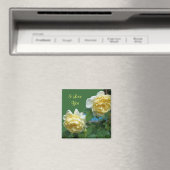 I Love You Yellow Roses Flower Photo Magnet (In Situ (Lave-vaisselle))