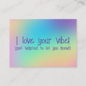 "I Love Your Vibe" Cartes complémentaires (Devant)