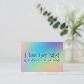 "I Love Your Vibe" Cartes complémentaires (Debout devant)