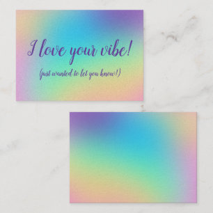 "I Love Your Vibe" Cartes complémentaires