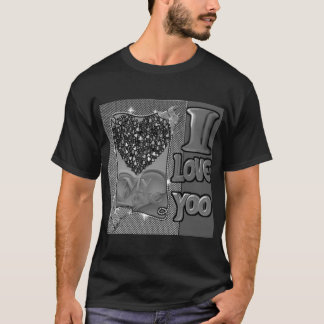 I Love Yourself Zwarte Hart T-Shirt | Zelfliefde I