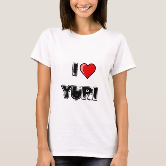 I Love Yuri T-shirt (Voorkant)