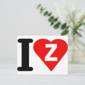 I-LOVE-Z. BRIEFKAART (Staand voorkant)