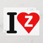I-LOVE-Z. BRIEFKAART (Voorkant / Achterkant)