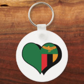 I Love Zambia Sleutelhanger (Voorkant)