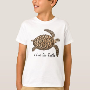 I Love Zee Turtles Kinder T-Shirt