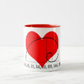 I Love Zero, One, et Fibonacci Mug (Centre)