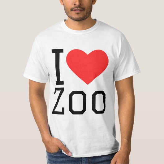 I love zoo t-shirt (Voorkant)