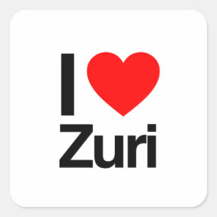 i love zuri vierkante sticker