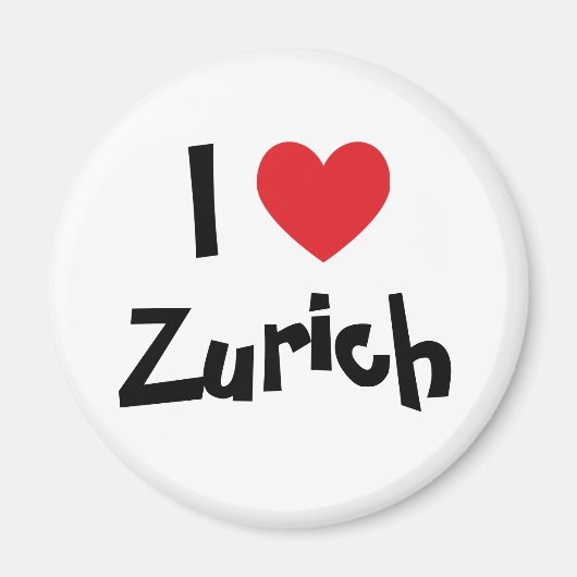 I Love Zurich Magneet (Voorkant)