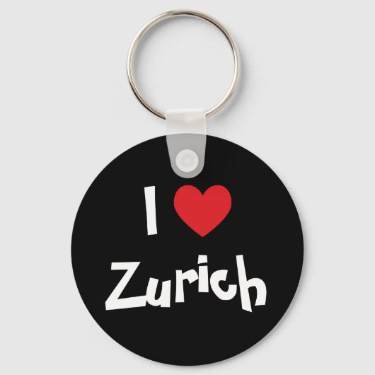 I Love Zurich Sleutelhanger (Voorkant)