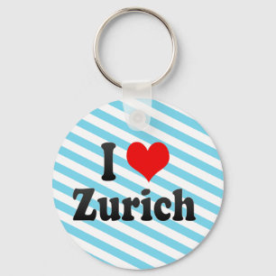 I Love Zurich, Zwitserland Sleutelhanger