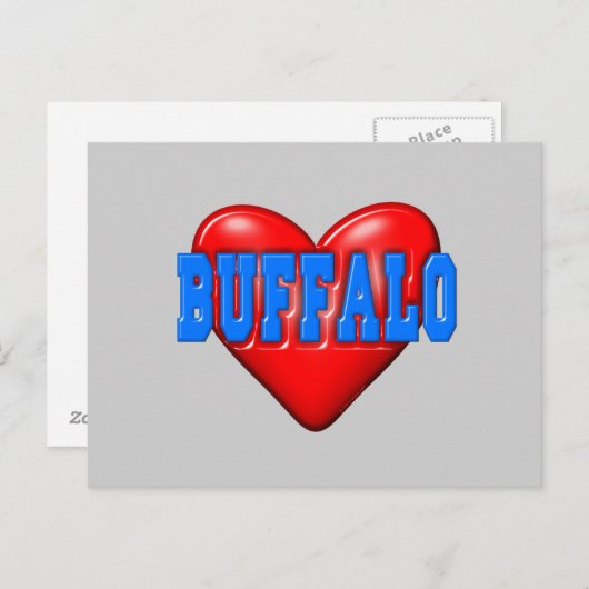 I LoveBuffalo Briefkaart (Voorkant / Achterkant)