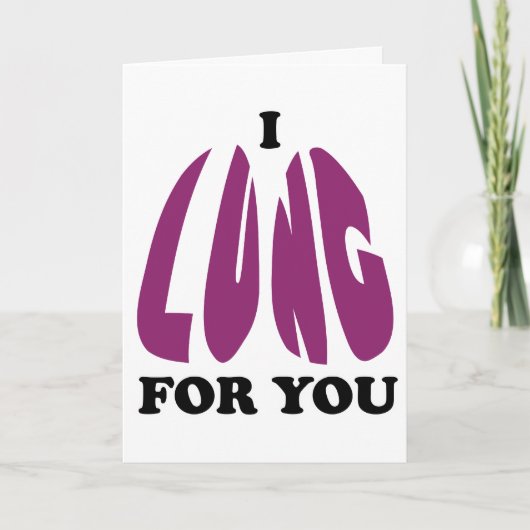 I Lung For You Feestdagen Kaart (Voorkant)