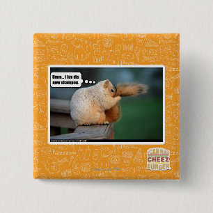 I luv dis new shampoo vierkante button 5,1 cm