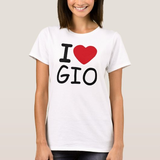 I LUV GIO T-SHIRT (Voorkant)