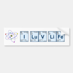 I LuV LiFe Bumpersticker
