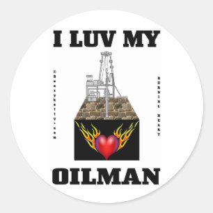 I Luv mon expert pétrolier, autocollant de