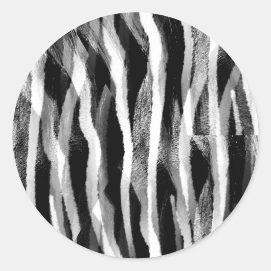 I Luv Pattern._ Ronde Sticker (Voorkant)
