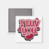 I Luv You aimant (Recto/Verso)