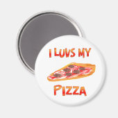 I Luvs Pizza Magneet (Voorkant / Achterkant)