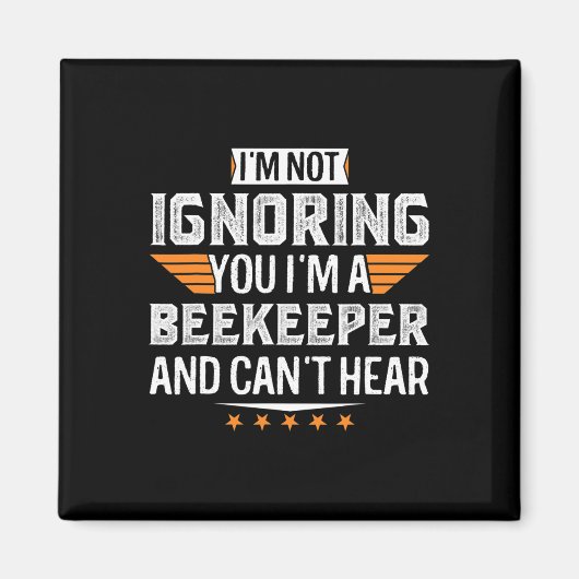 I’m A Beekeeper And Can’t Hear Dad Mom Christmas  Magneet (Voorkant)