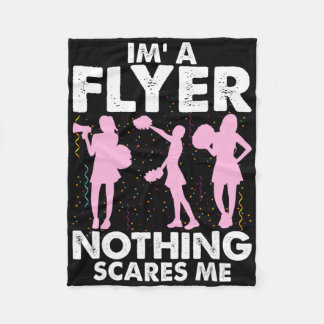 I’m A Flyer Nothing Scares Me Cheer Cheerleading C Fleece Deken