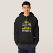 I m a software Engineer I turn Coffee into code Hoodie (Voorkant volledig)