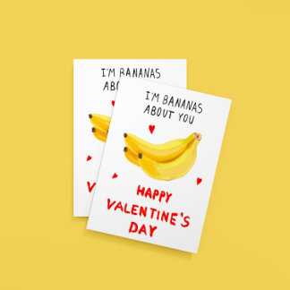 I`m Bananas À propos de vous Carte Saint Valentin