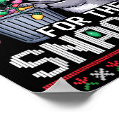 I’m Just Here For The Snacks Raccoon Christmas Ugl Poster (Hoek)