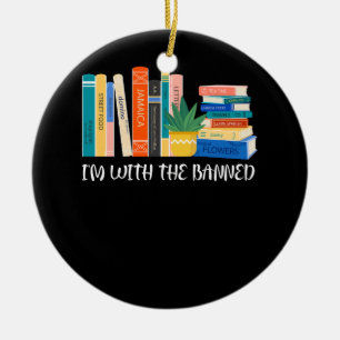 I_m met de verboden boeken die ik heb gelezen keramisch ornament