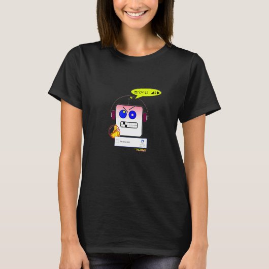 I`m not a robot re CAPTCHA T-shirt (Voorkant)