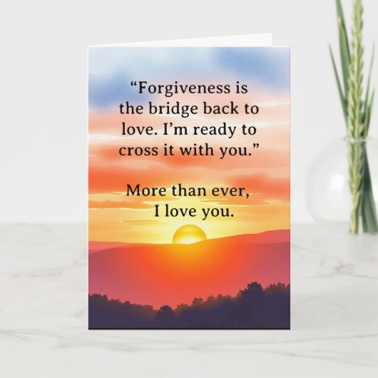 I’m Sorry Relationship Card Kaart (Voorkant)