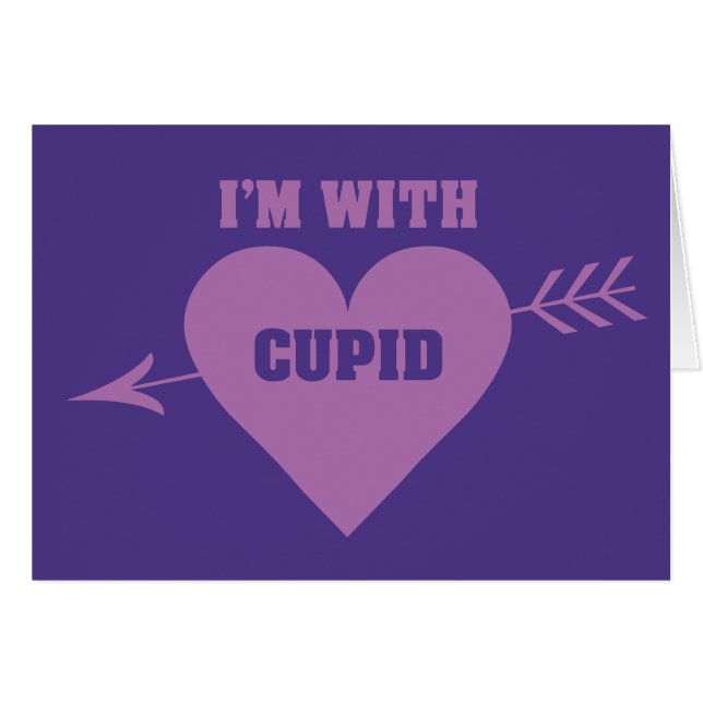 I’M With CUPID Grey Card (Devant horizontal)