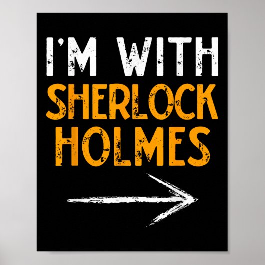 I’m With Sherlock Holmes Halloween Matching Couple Poster (Voorkant)