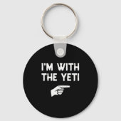 I’m With The Yeti Funny Halloween Matching Costume Sleutelhanger (Voorkant)