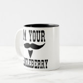 I’m Your Huckleberry Stash #USAPatriotGraphics Tweekleurige Koffiemok (Voorkant links)