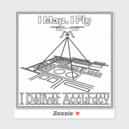 I map, I fly drone sticker