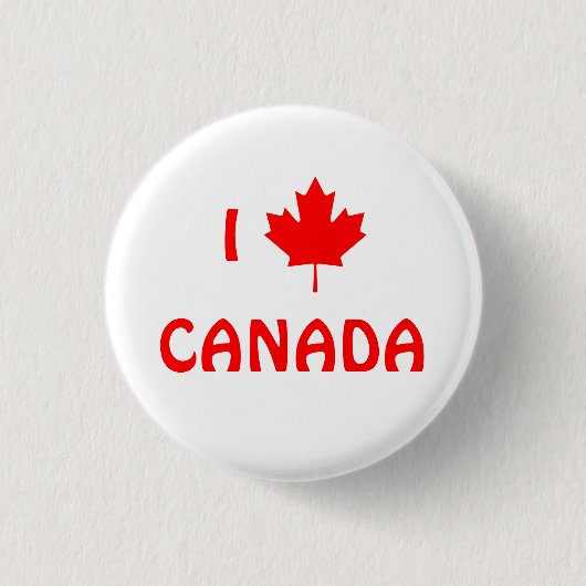 I Maple Leaf Canada Button (Voorkant)