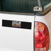 I May Be Straight But I Don't Hate LGBT Gay Bumpersticker (Op Truck)