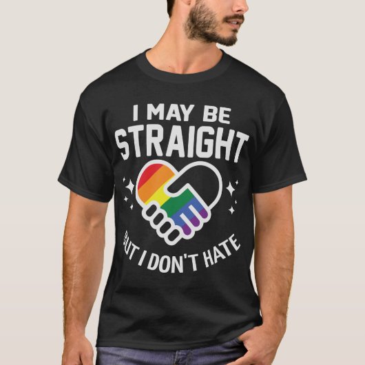 I-May-be-Straight-but T-shirt (Voorkant)