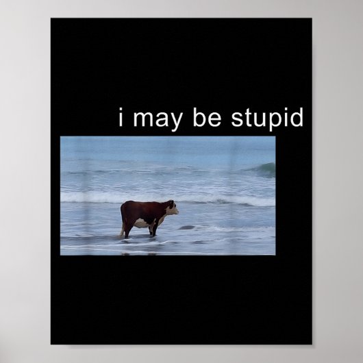 I May Be Stud Cow Meme I May Be Stud Funny  Poster (Voorkant)