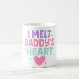 I Melt Daddy's Heart - mignon pastel Mug for Baby 