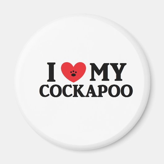 I Mijn Cockapoo Magneet (Voorkant)