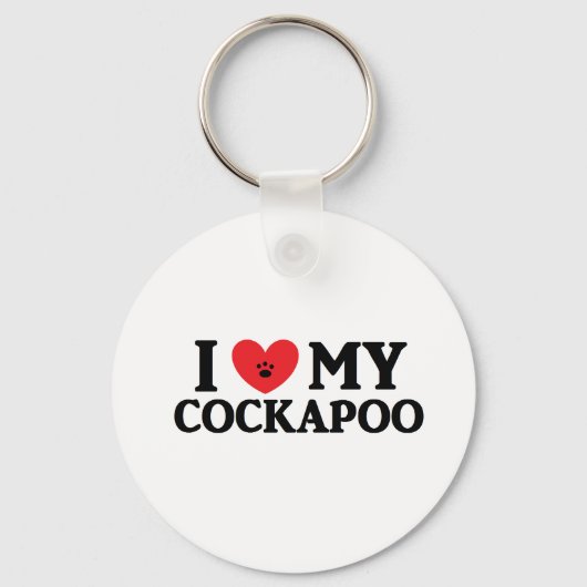 I Mijn Cockapoo Sleutelhanger (Voorkant)