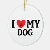 I Mijn Dog Ornament (Links)